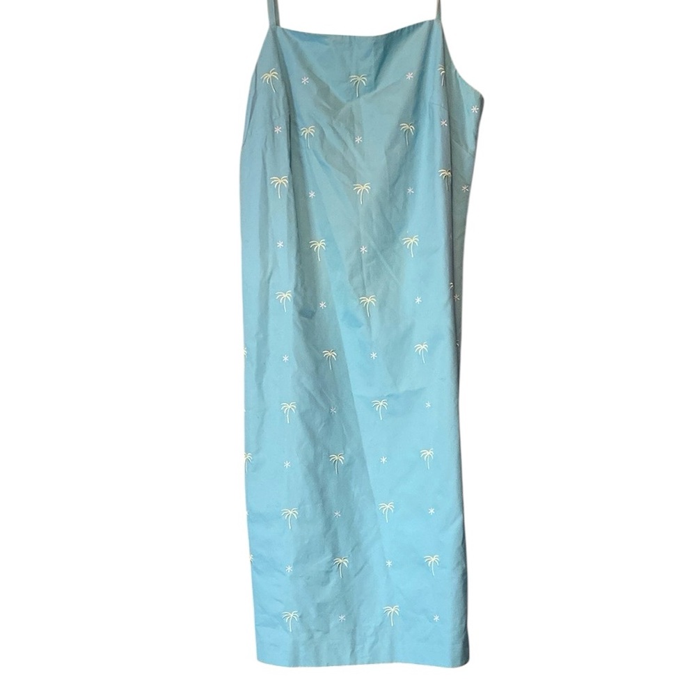 Brooks Brothers Palm Tree Print Cotton Dress – Resort Preppy – Size 6
